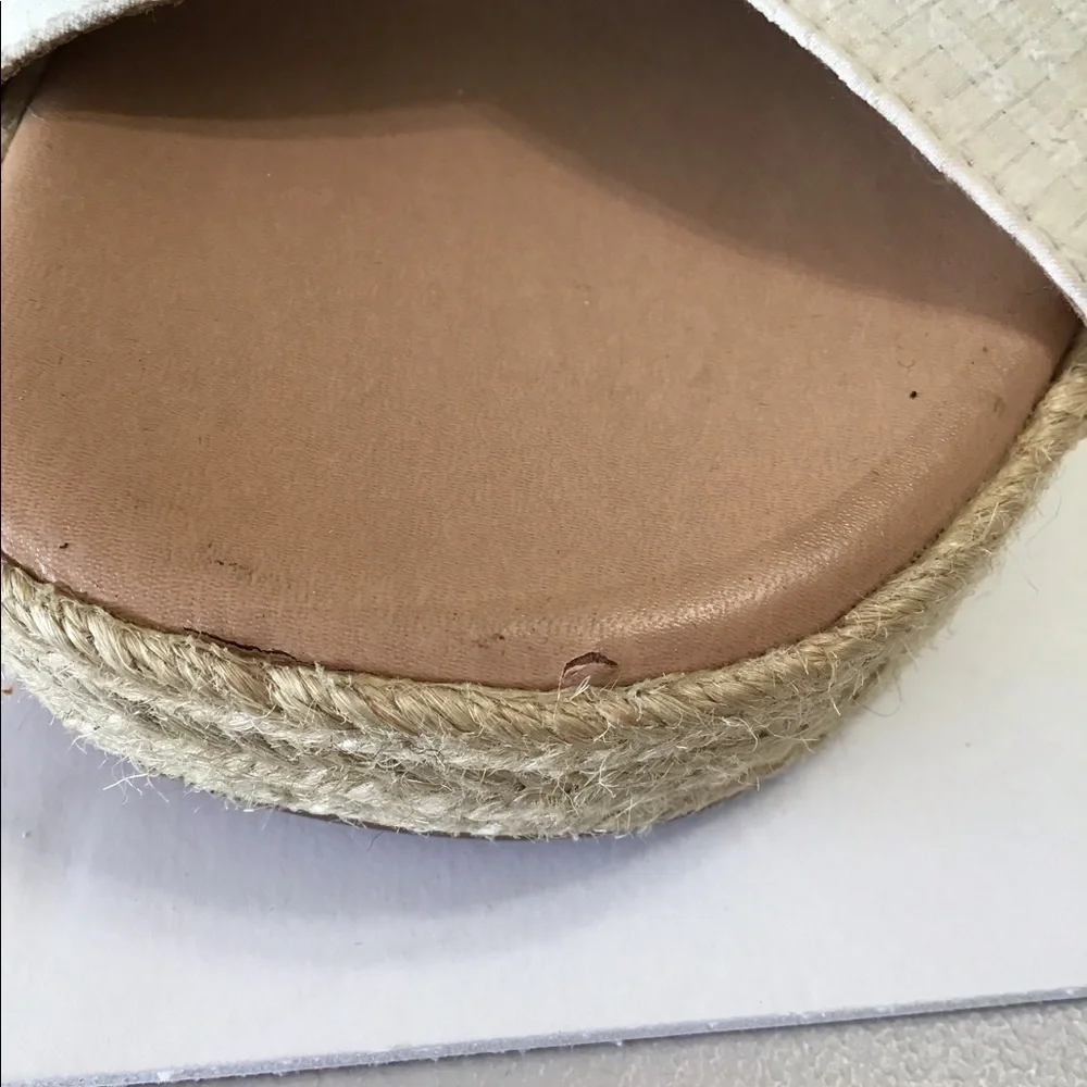 Lucky brand espadrille sandal strap cream beige sz 9 nwt
